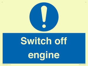 Switch off engine